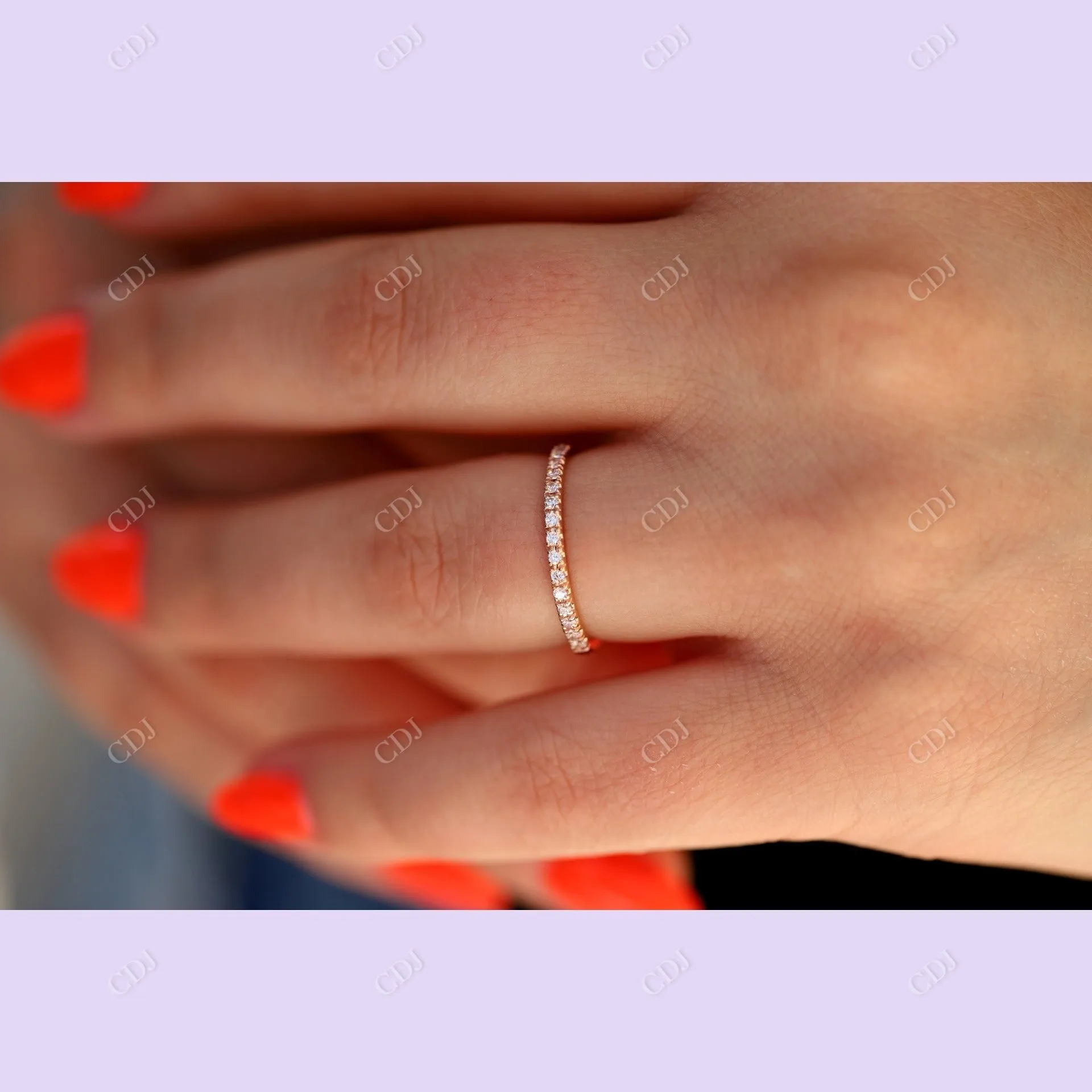 0.15CTW CVD/HPHT Lab Grown Diamond Wedding Band