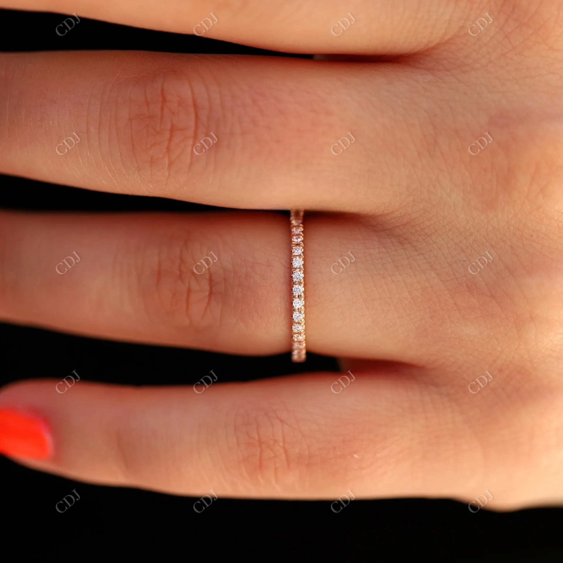 0.15CTW CVD/HPHT Lab Grown Diamond Wedding Band