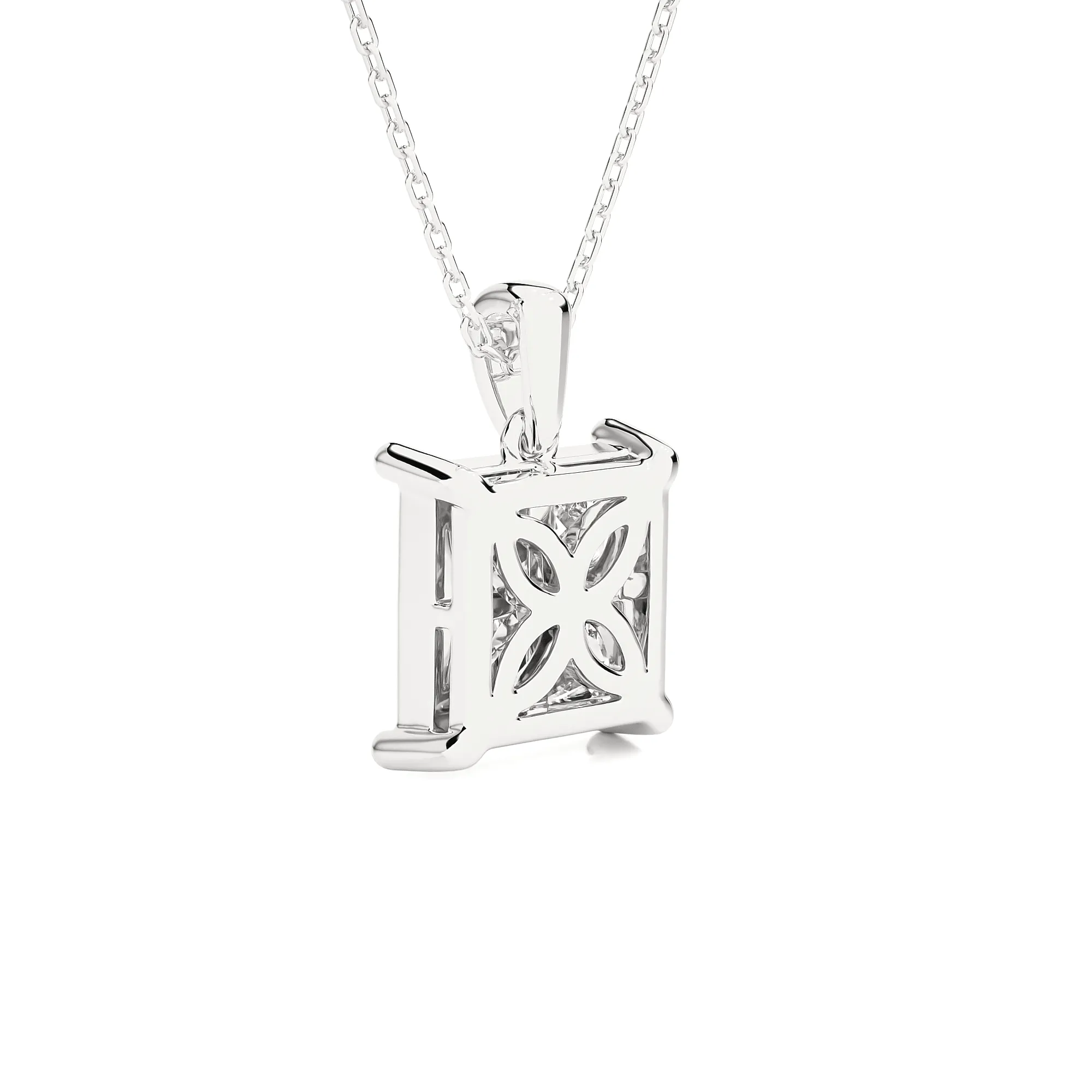 2 3/4  ctw Round Lab Grown Diamond Solitaire Pendant