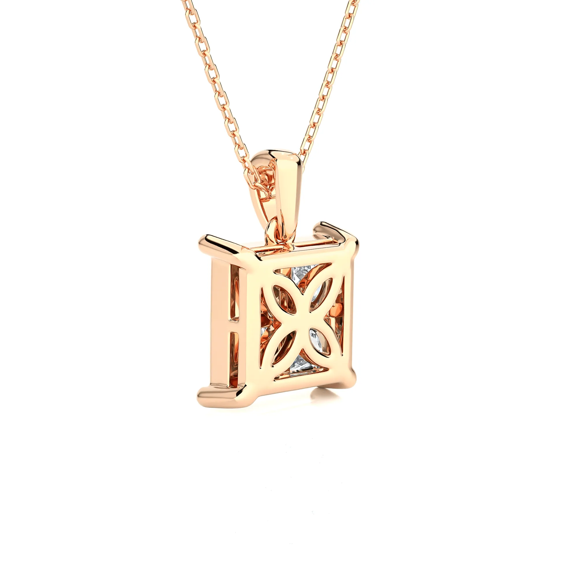 2 3/4  ctw Round Lab Grown Diamond Solitaire Pendant