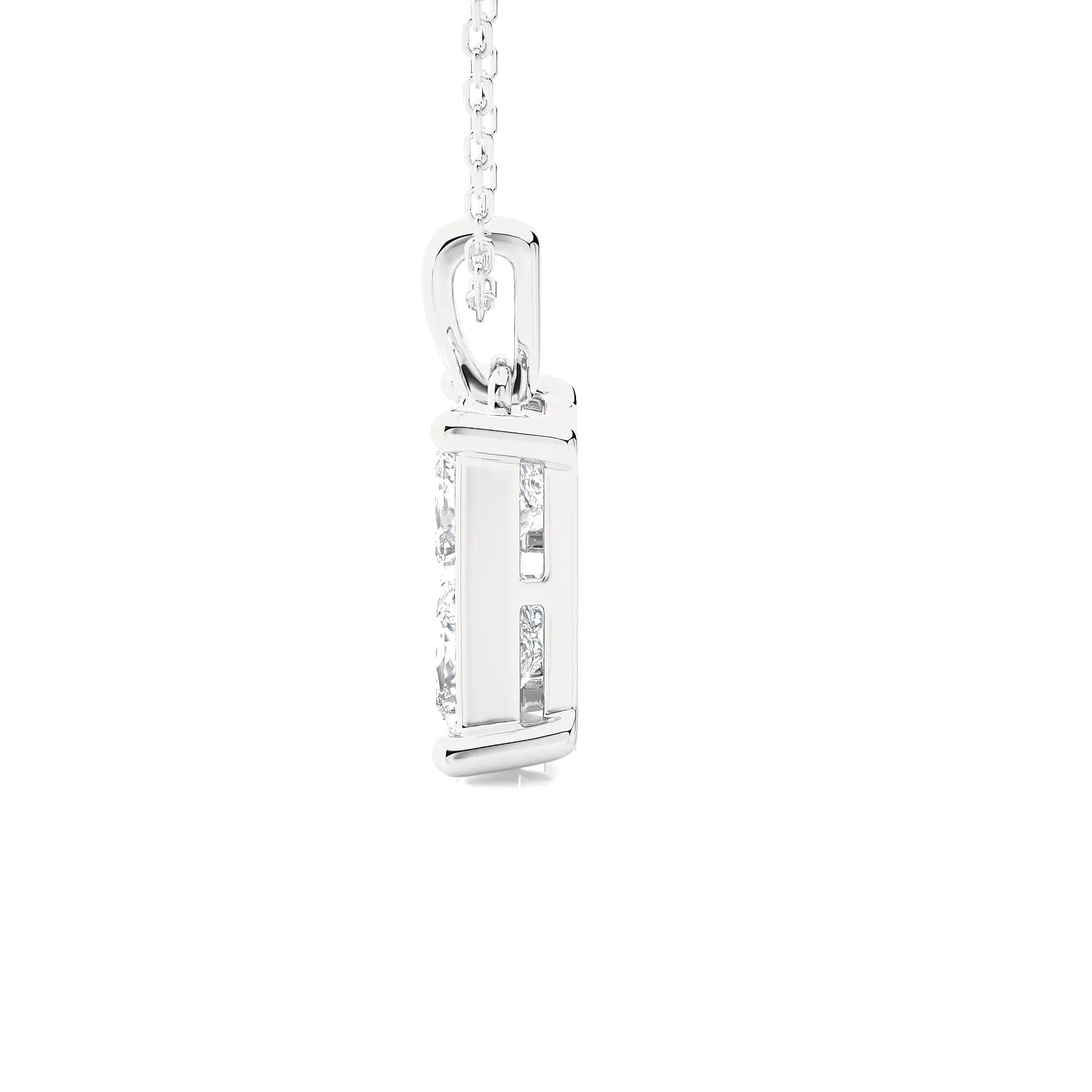 2 3/4  ctw Round Lab Grown Diamond Solitaire Pendant