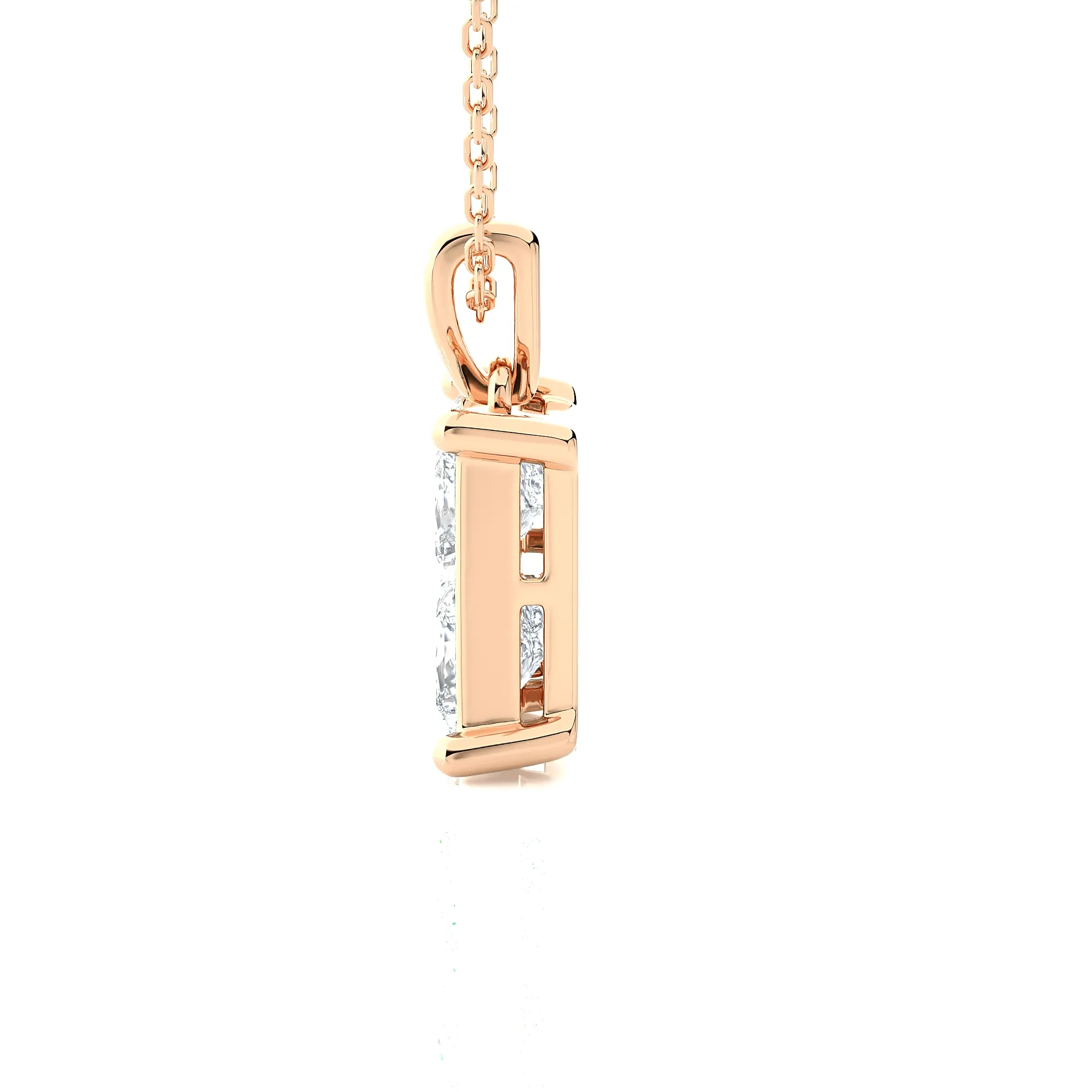 2 3/4  ctw Round Lab Grown Diamond Solitaire Pendant