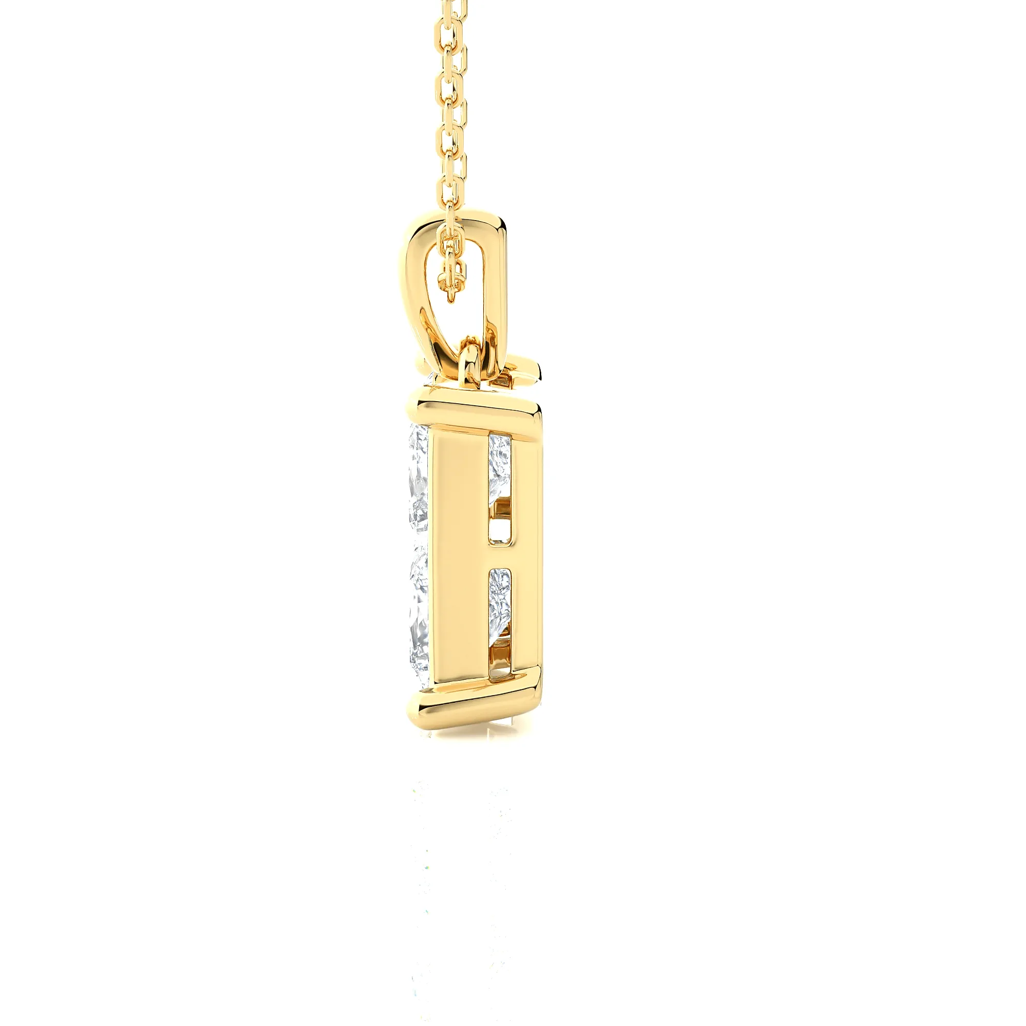 2 3/4  ctw Round Lab Grown Diamond Solitaire Pendant