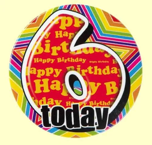 6th Birthday Badge