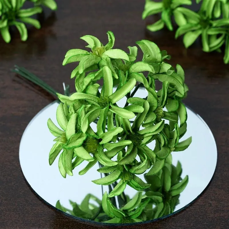 72 Poly Sage Hybrid Paper Craft Lily Flowers Corsage and Boutonniere Wedding Home Craft Decor