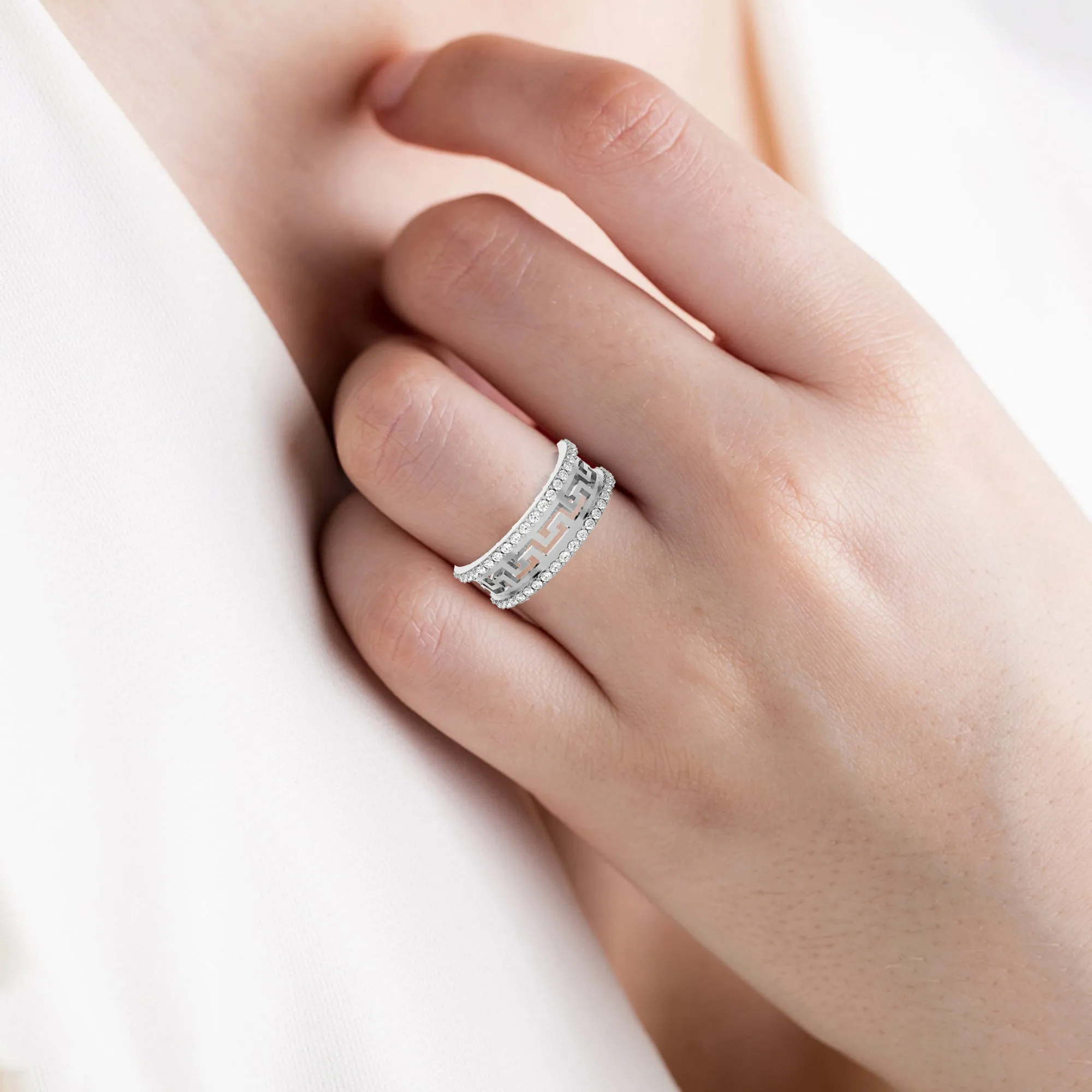 7/8 ctw Round Lab Grown Diamond Eternity Band