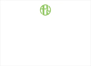 Allie Monogram Note Cards