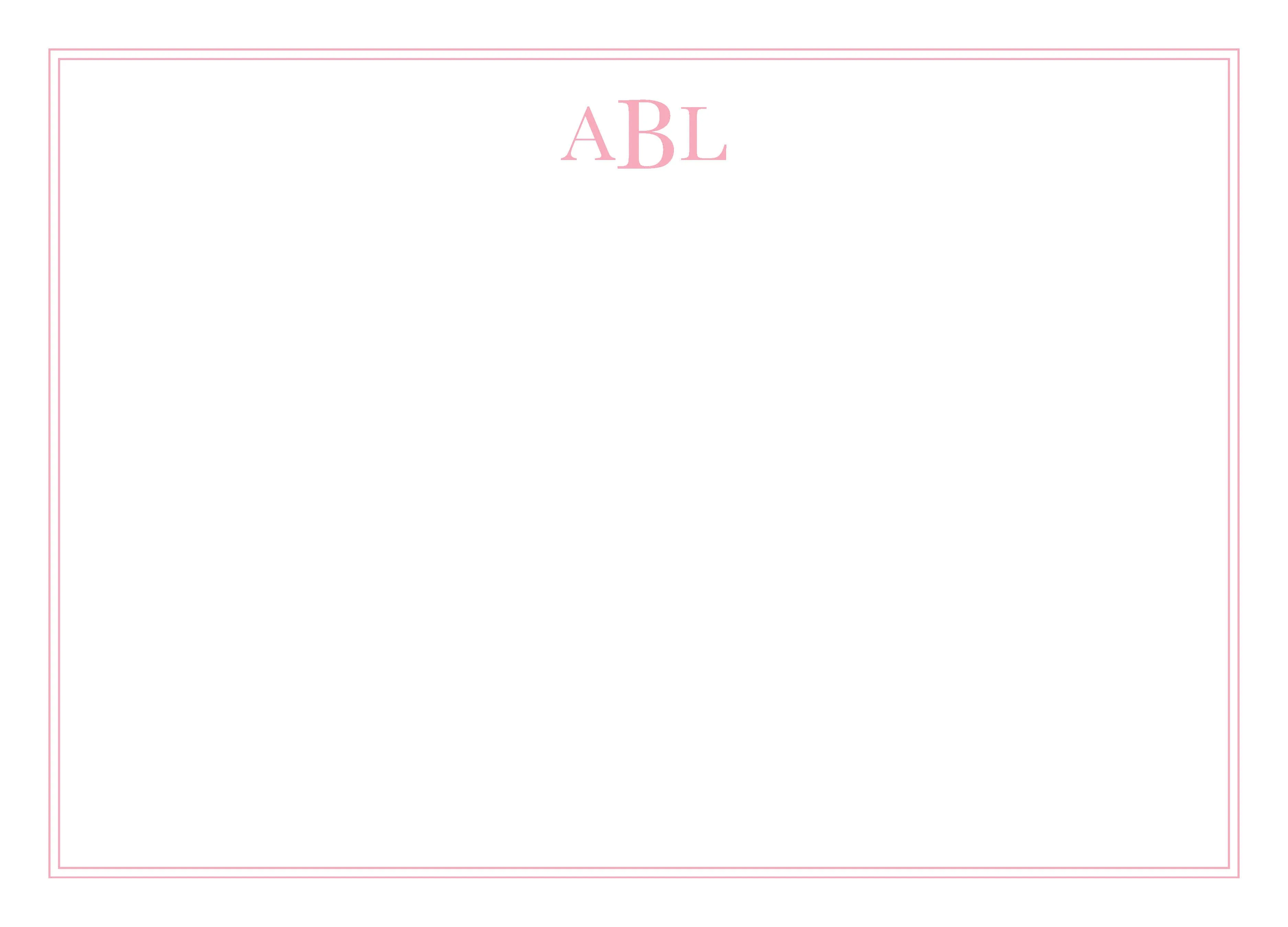 Amelia Monogram Note Cards