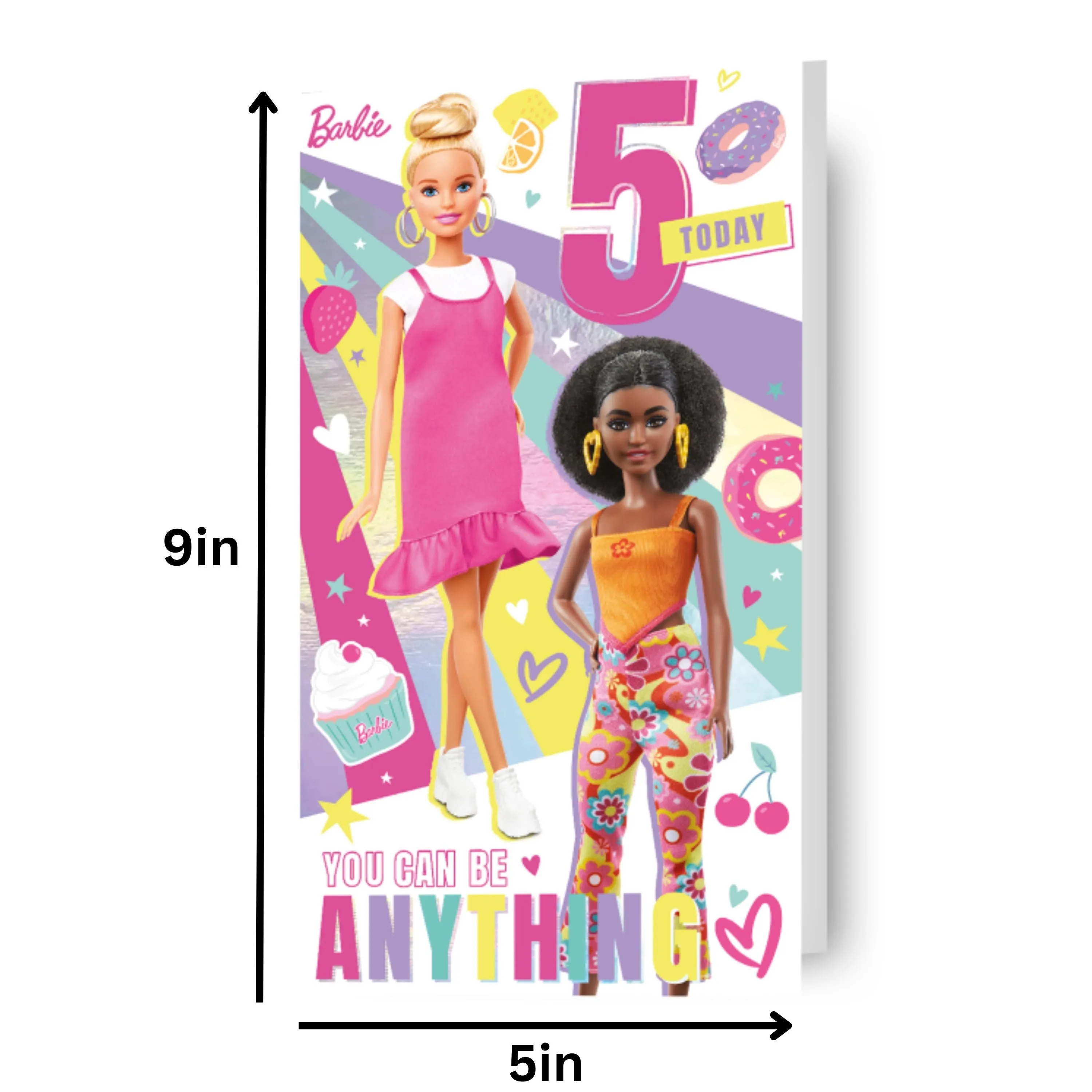 Barbie Age 5 Birthday Card