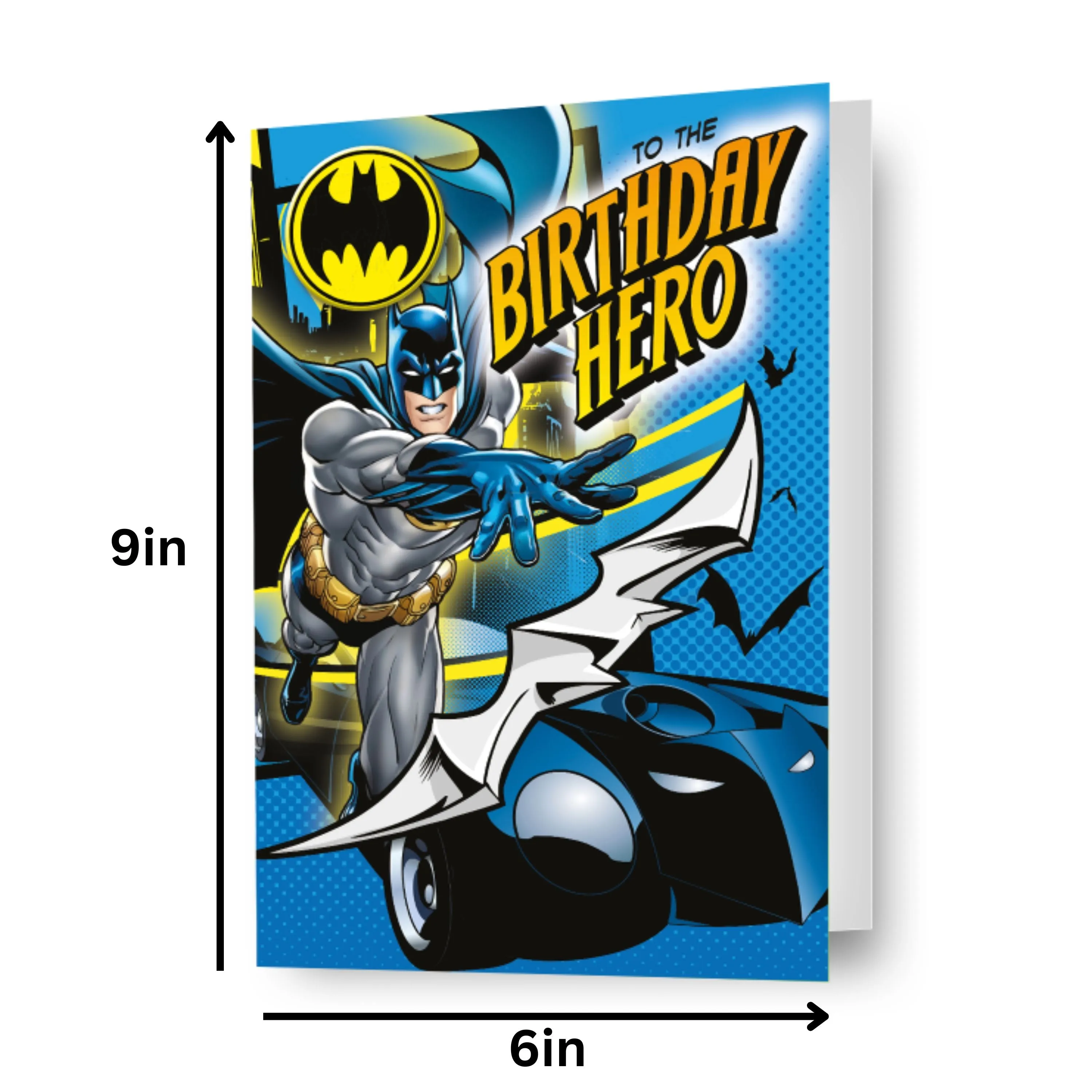 Batman 'Birthday Hero' Birthday Card With Badge