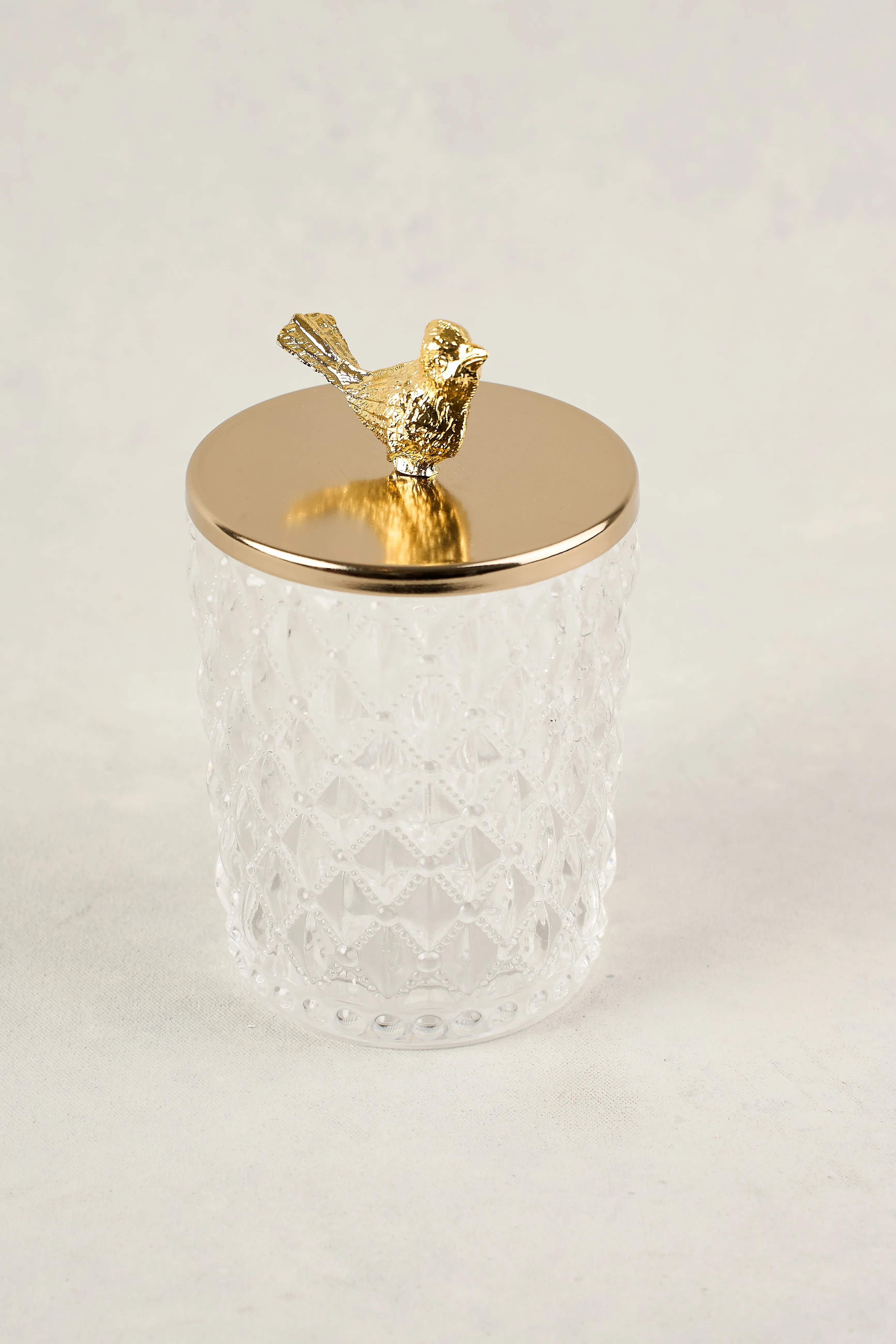 Bird Glass Jar