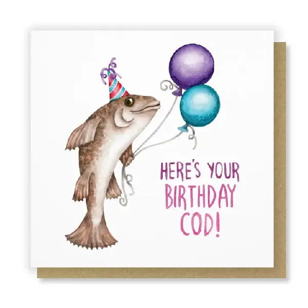 Birthday Cod Birthday Card