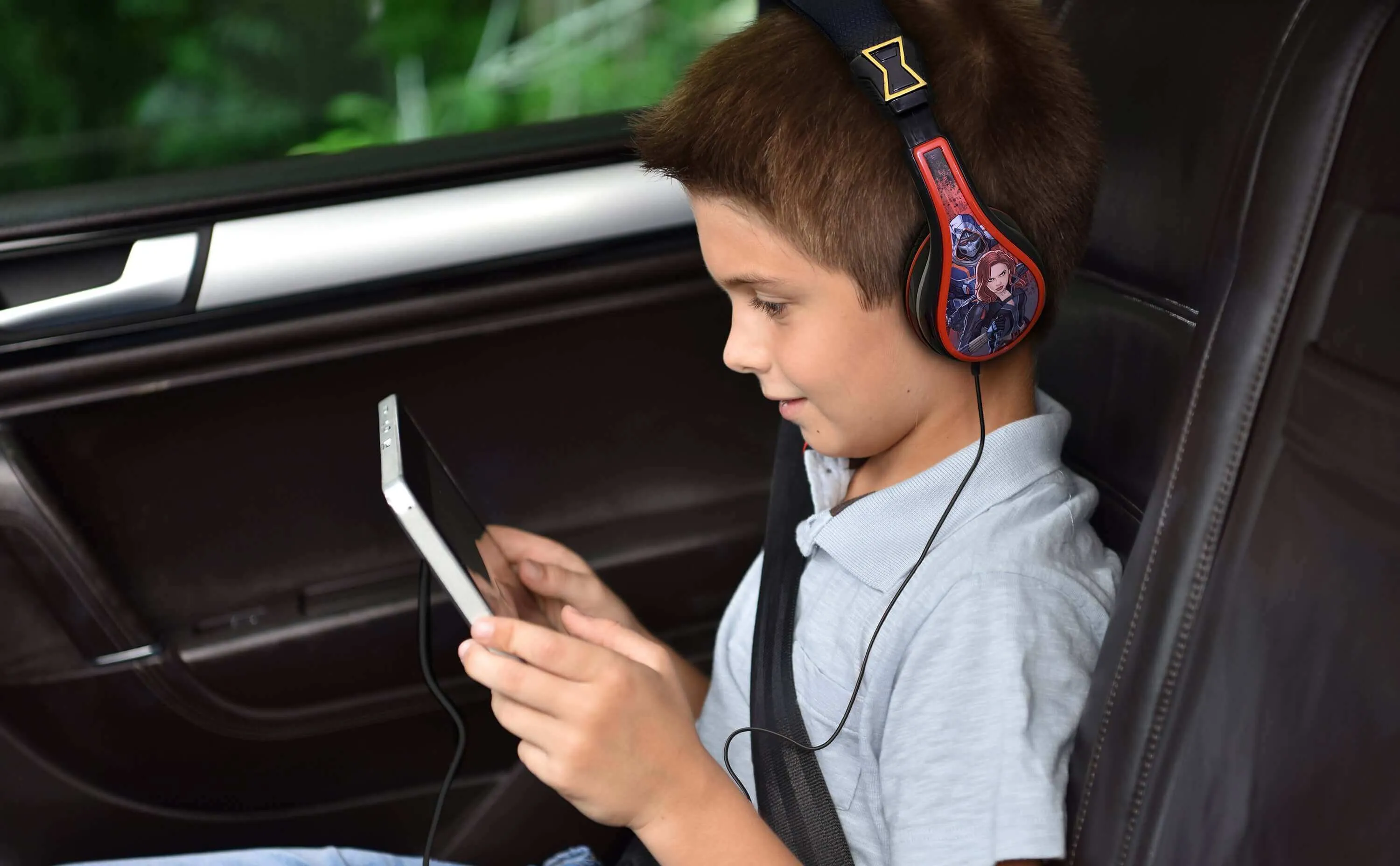 Black Widow Wired Headphones for Kids
