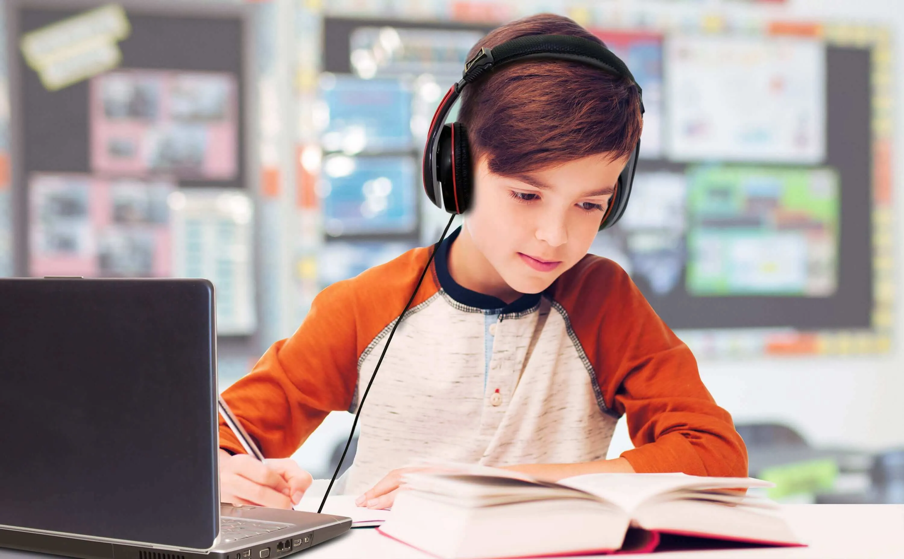 Black Widow Wired Headphones for Kids