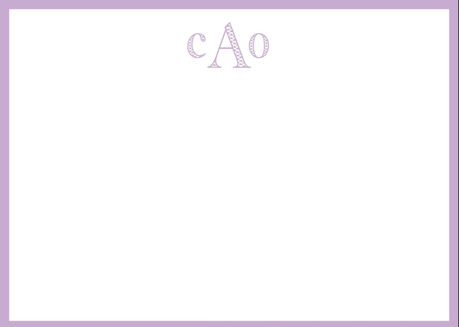 Caroline Monogram Note Cards