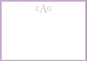 Caroline Monogram Note Cards