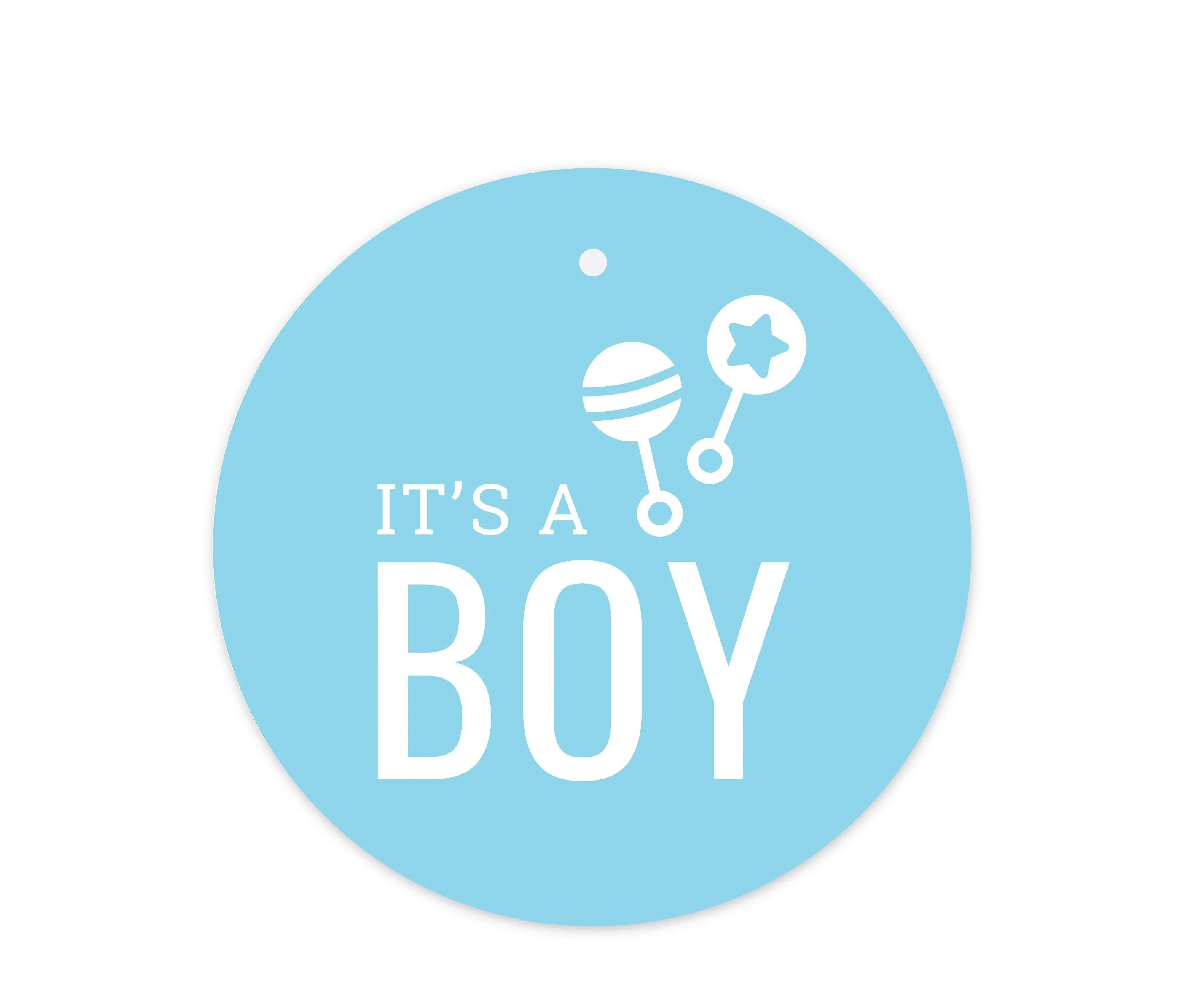Chevron Baby Shower Round Circle Gift Tags