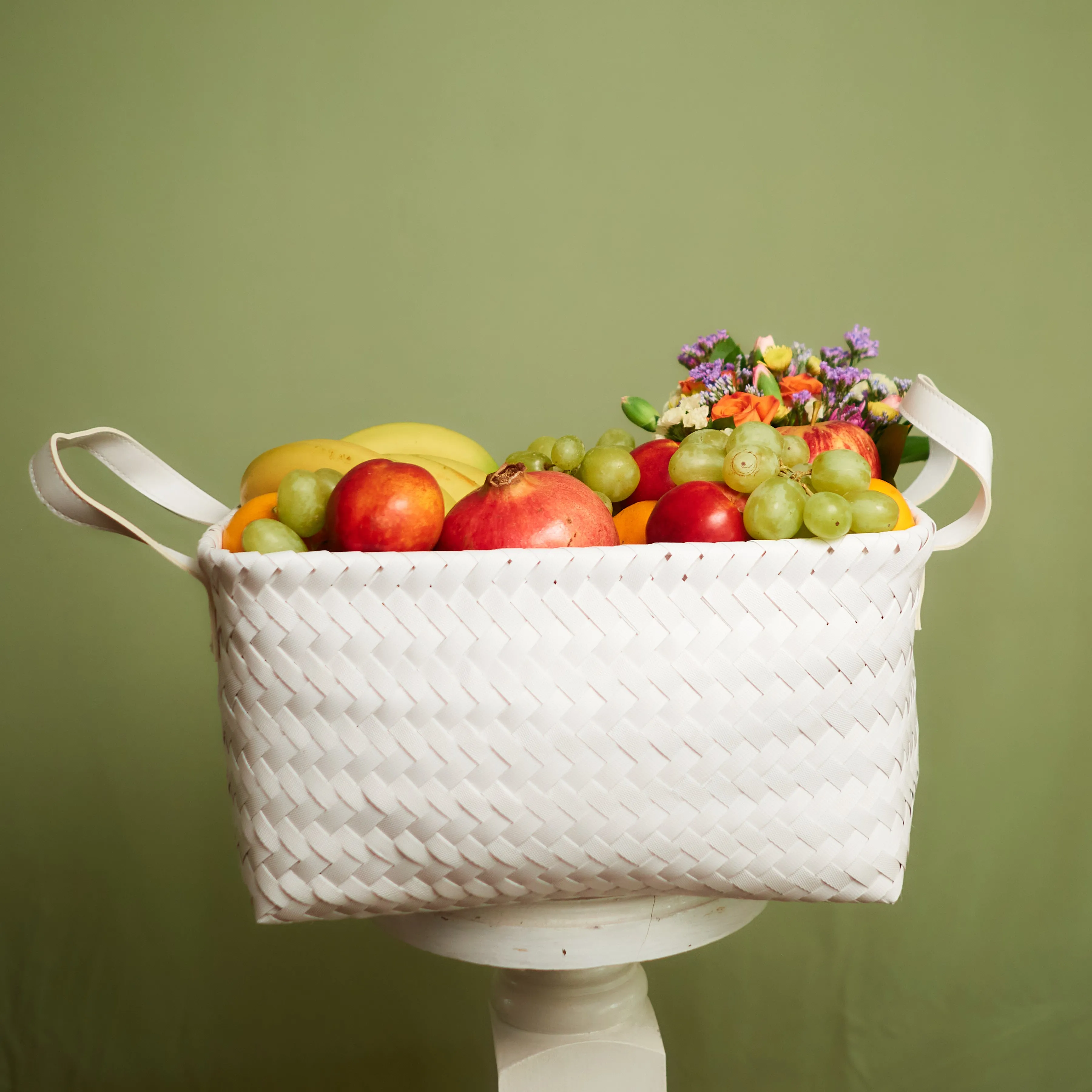 Christmas Fruit Hamper with Sweet Treats
