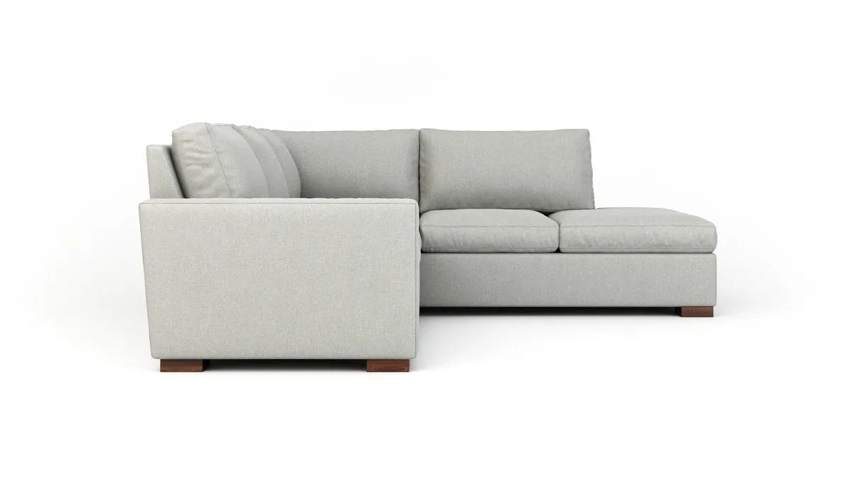 Couch Potato Lite Sectional with Bumper (Extra Deep)