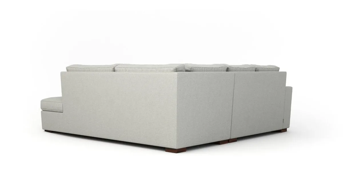 Couch Potato Lite Sectional with Bumper (Extra Deep)