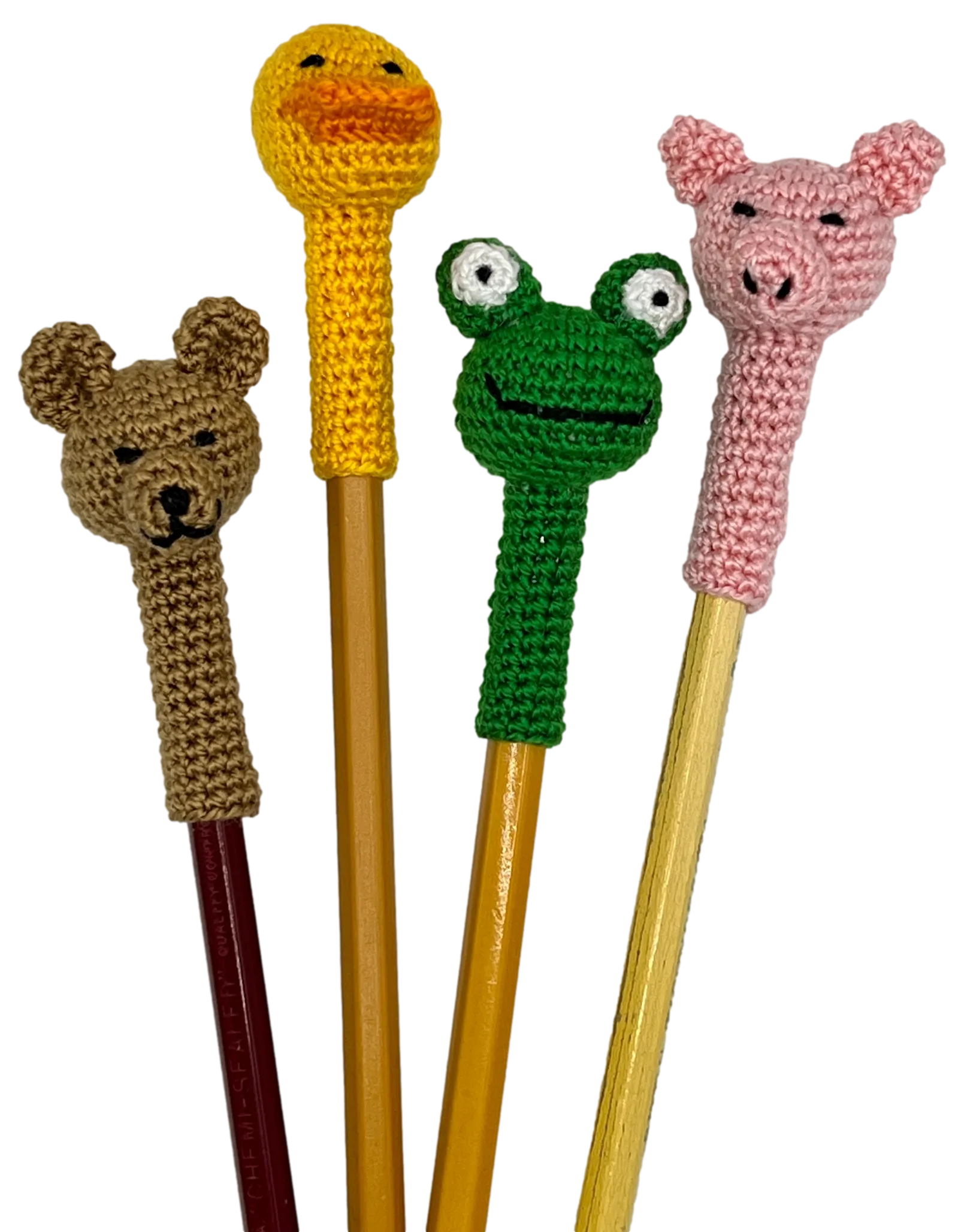 Crocheted Pencil Tops "Animal Theme"