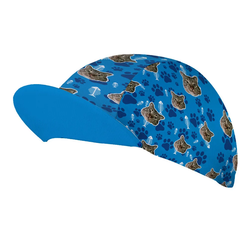 Customized Image Cat Cycling Hat Cap Cycling Cap for Men and Women