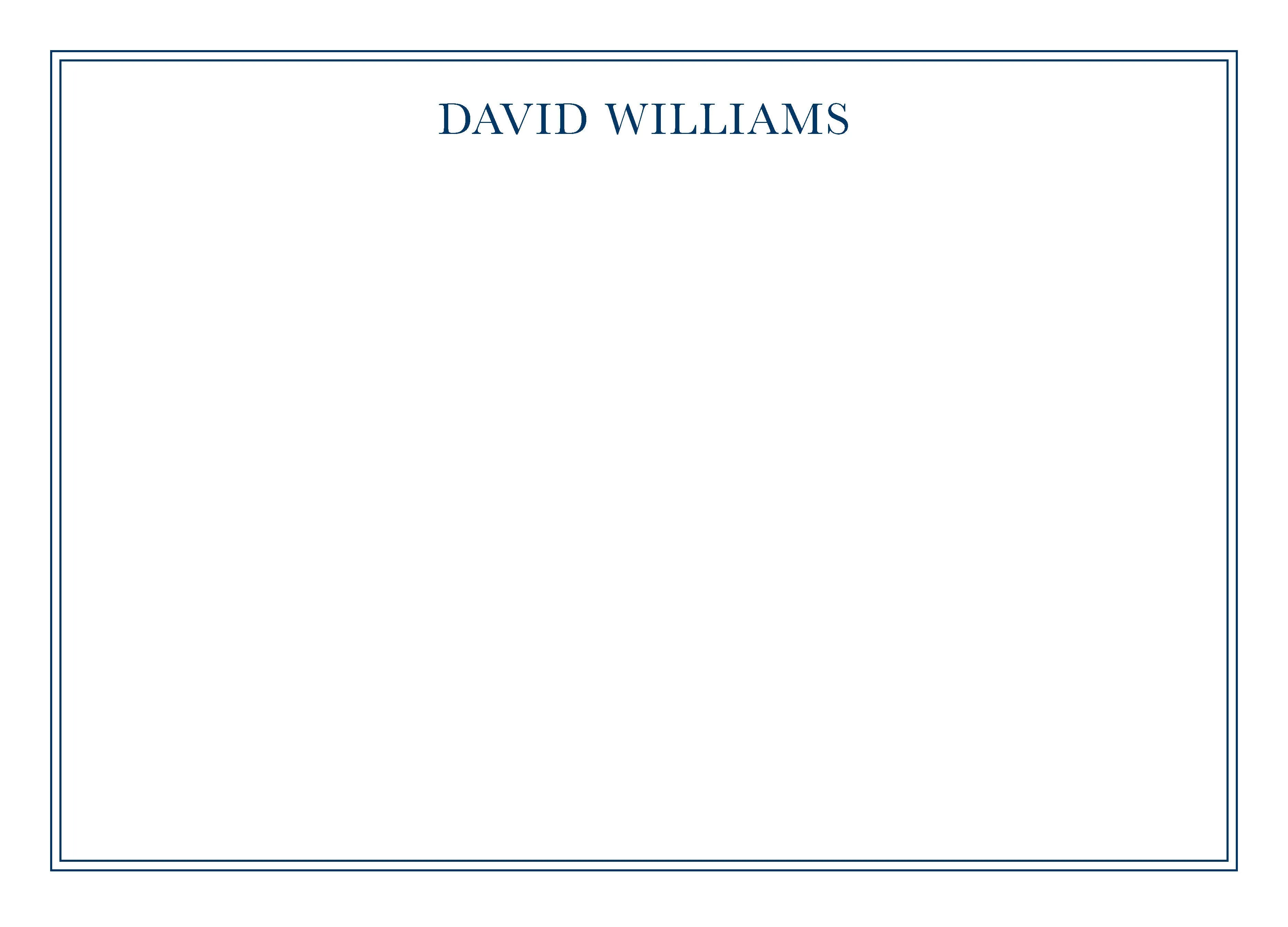 David Personalized Note Cards