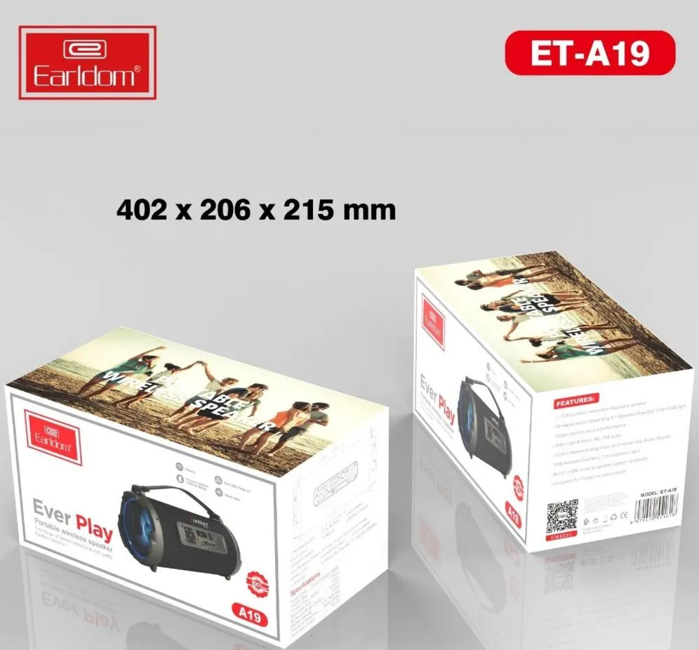EARLDOM EVER PLAY PORTABLE SPEAKER A19