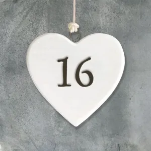 East of India Porcelain Heart - Age 16