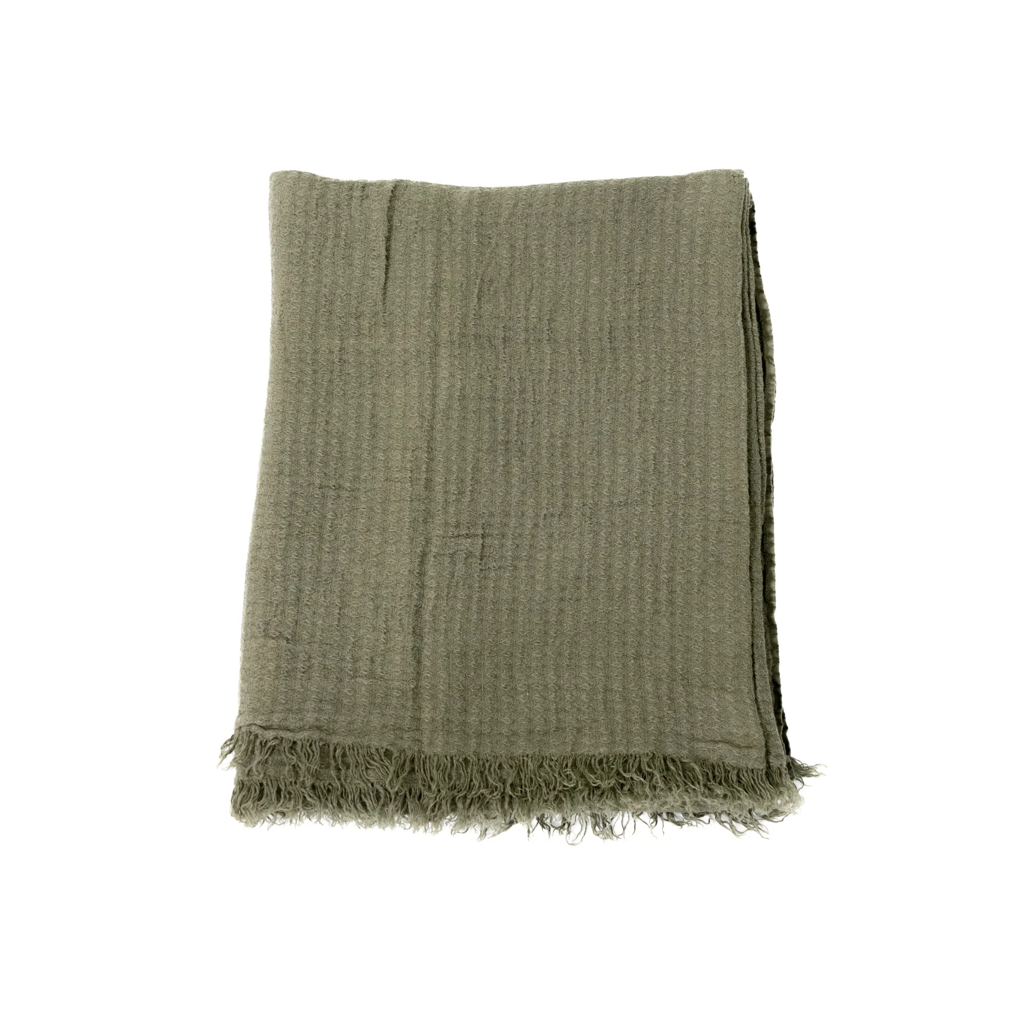 Estela Linen Waffle Throw by Cultiver