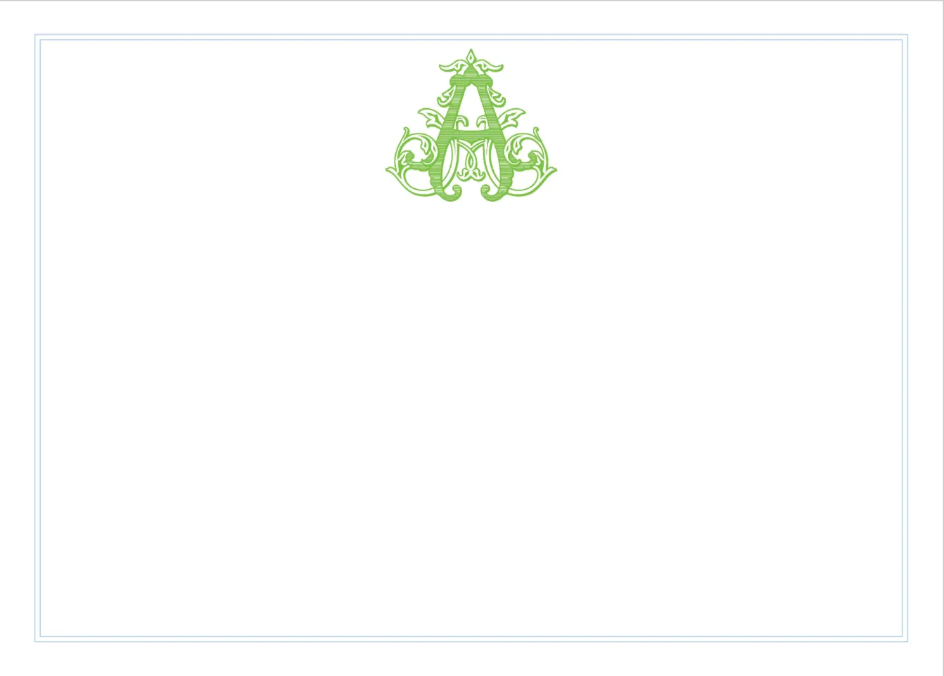 Evelyn Monogram Note Cards