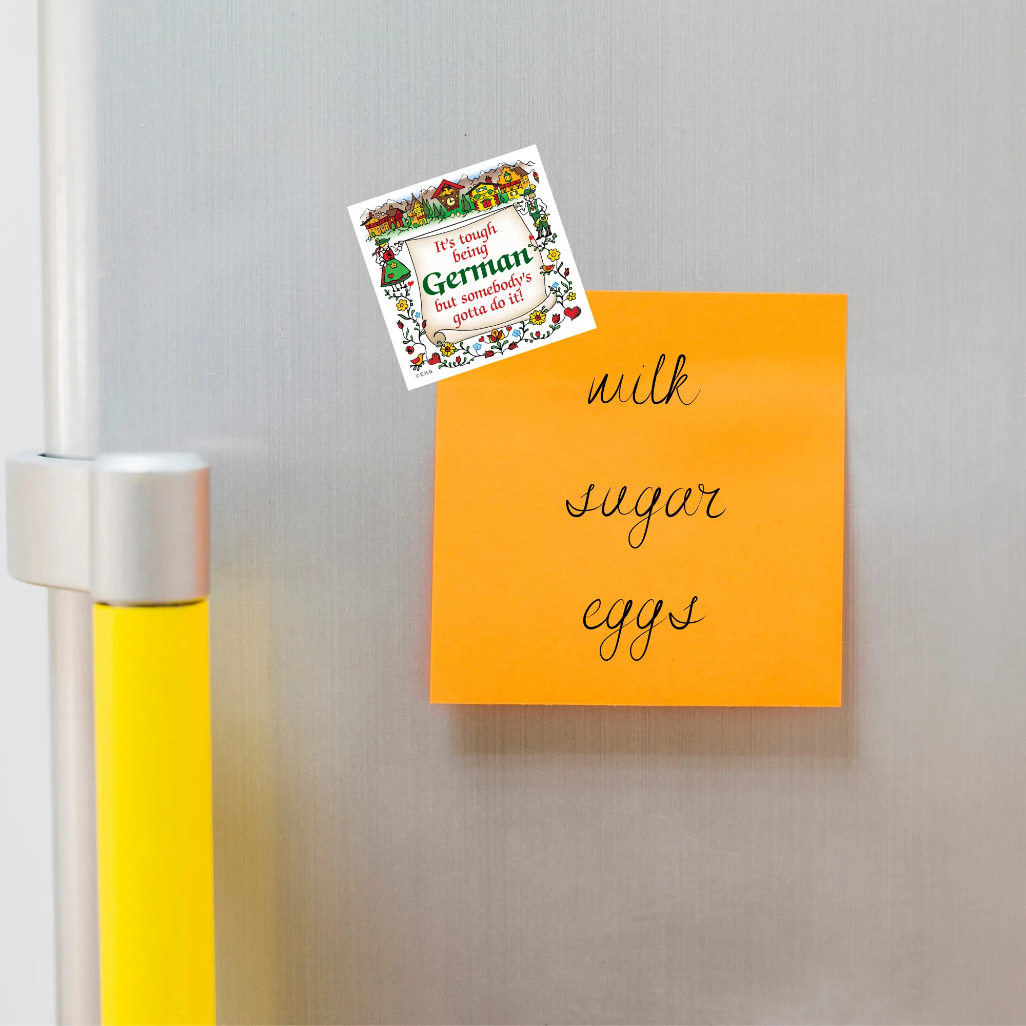 German Gift Idea Magnet Tough Being German