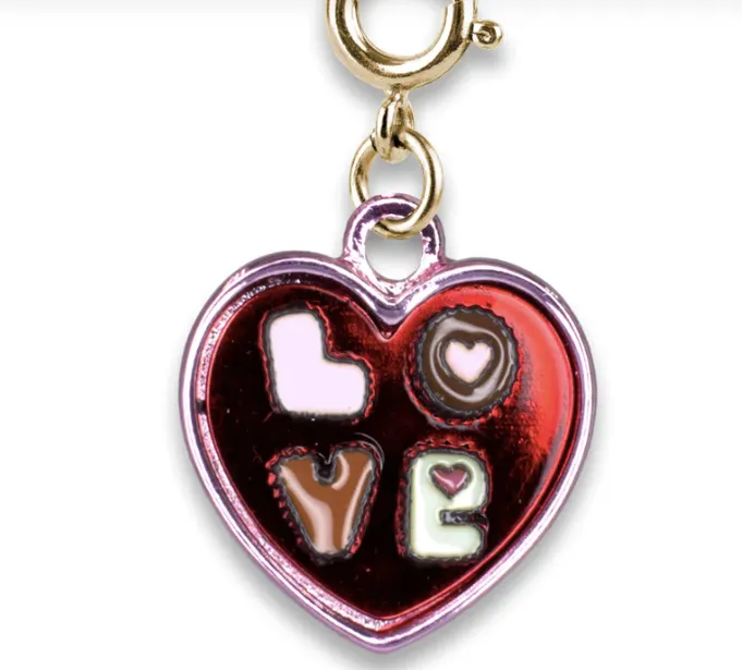Gold Box of Chocolates Charm