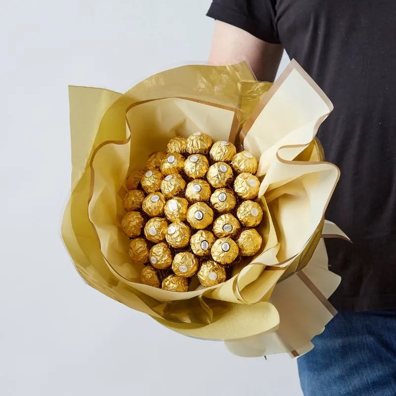 Golden Ferrero Rocher Bouquet