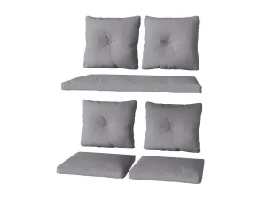 Grey Replacement Cushion Set 7pc
