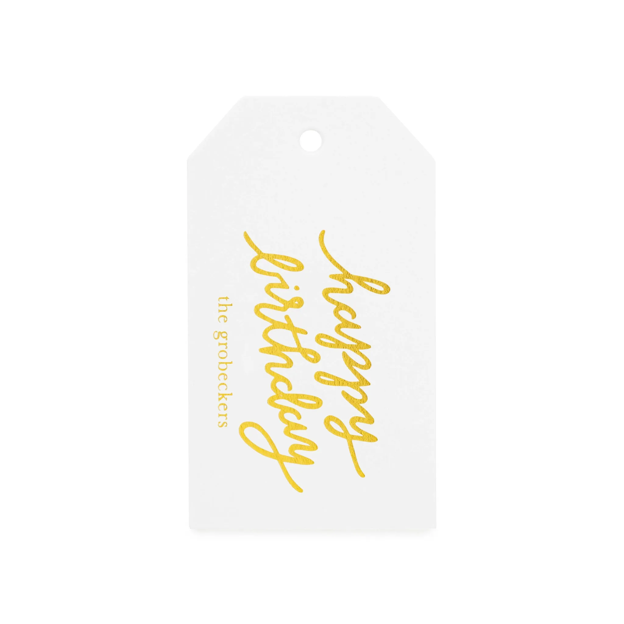 Happy Birthday Custom Gift Tag