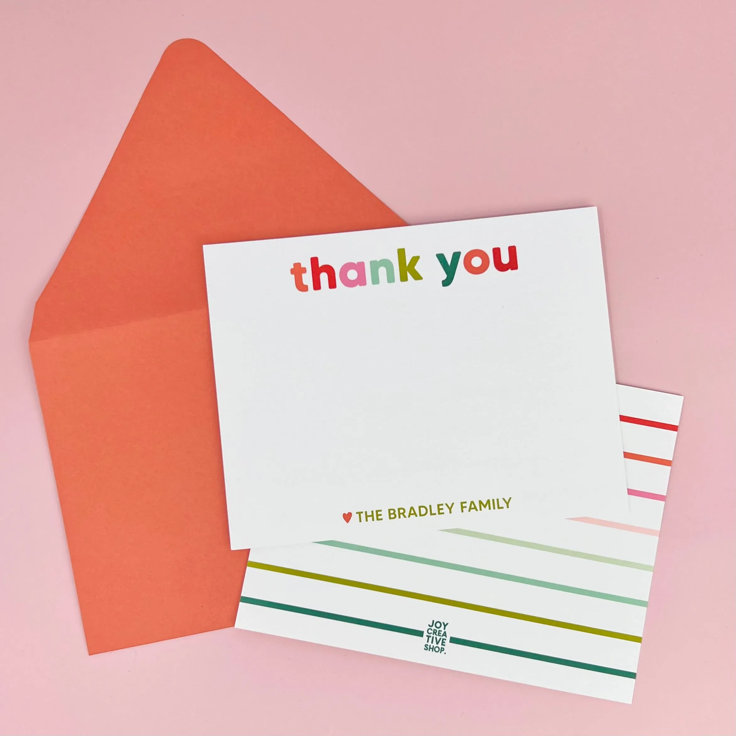 Holiday Thank You Stationery - Olive
