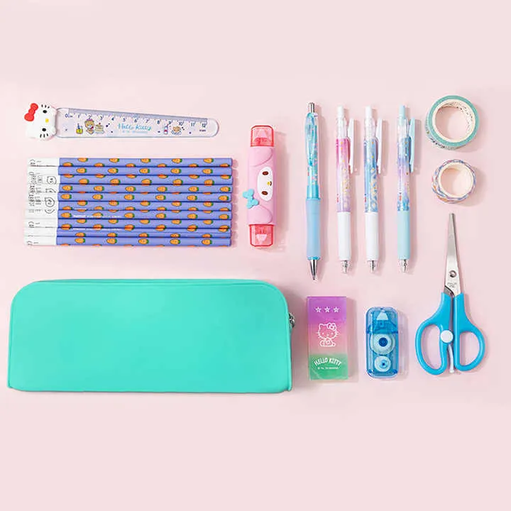 Hot Selling Unique Soft Custom Silicone-حافظة أقلام مدرسية
