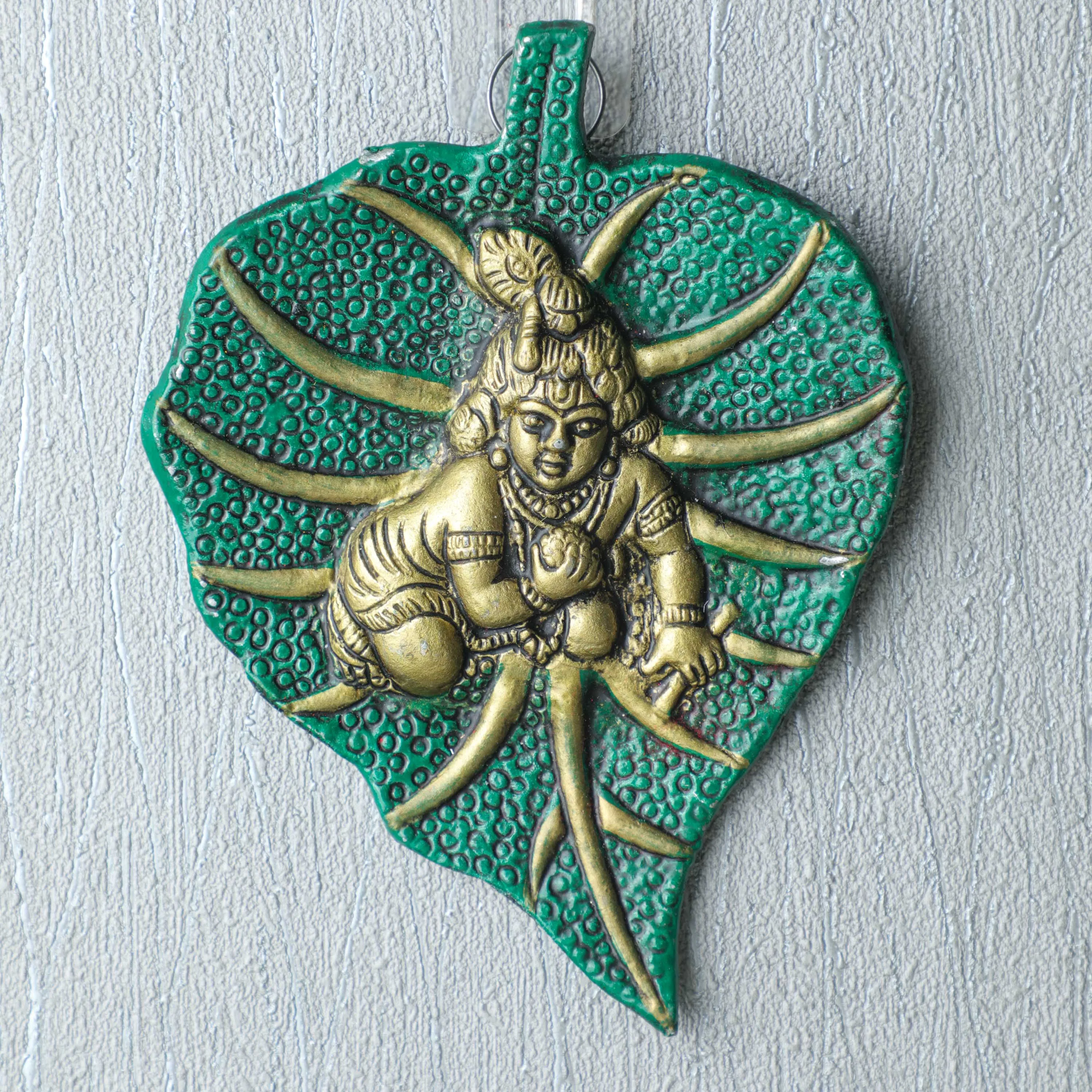 Leaf Krishna Figurine