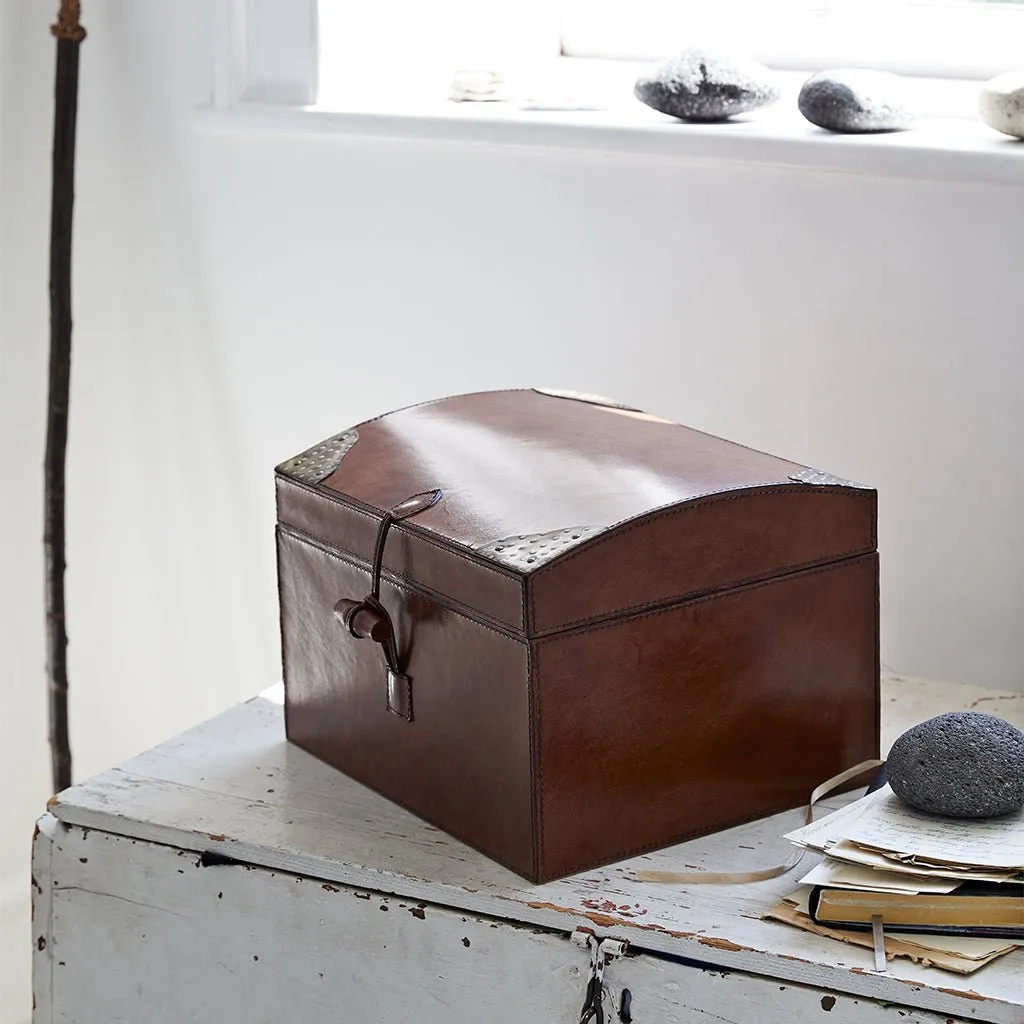Leather Memory Box - For Keepsakes