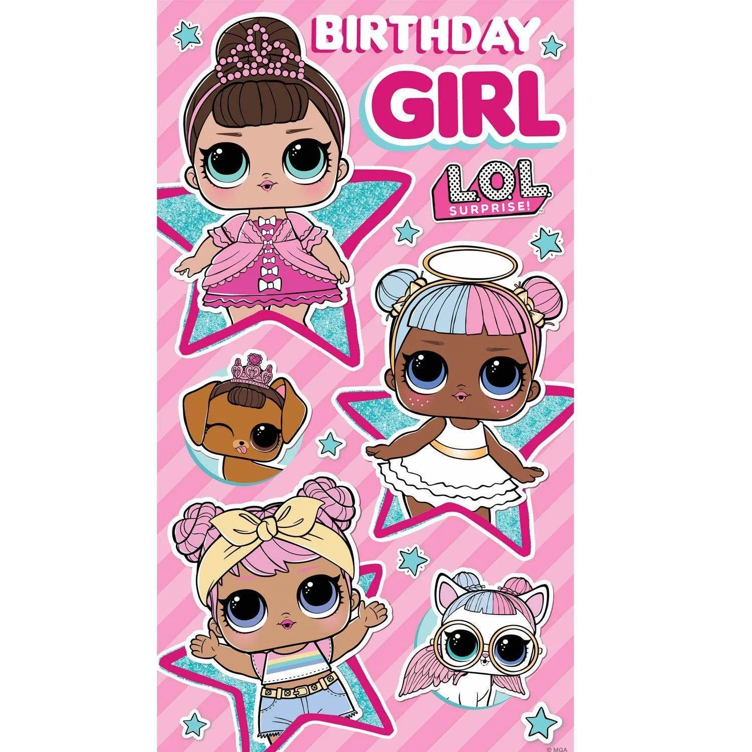 LOL Surprise 'Birthday Girl' Pink Card