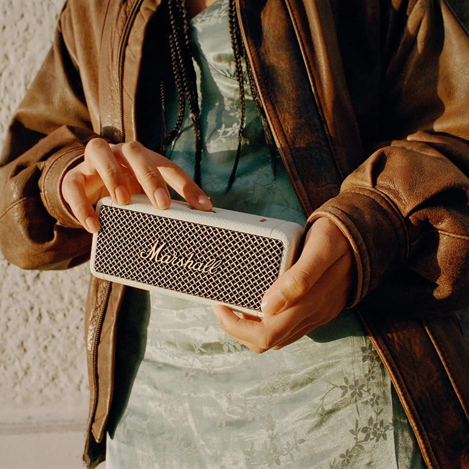 Marshall Emberton II Wireless Bluetooth Portable Speaker (Cream)