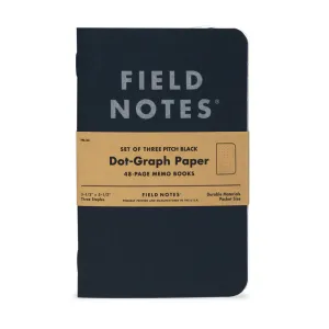 Memo Dot Book 3 Pack (Black)