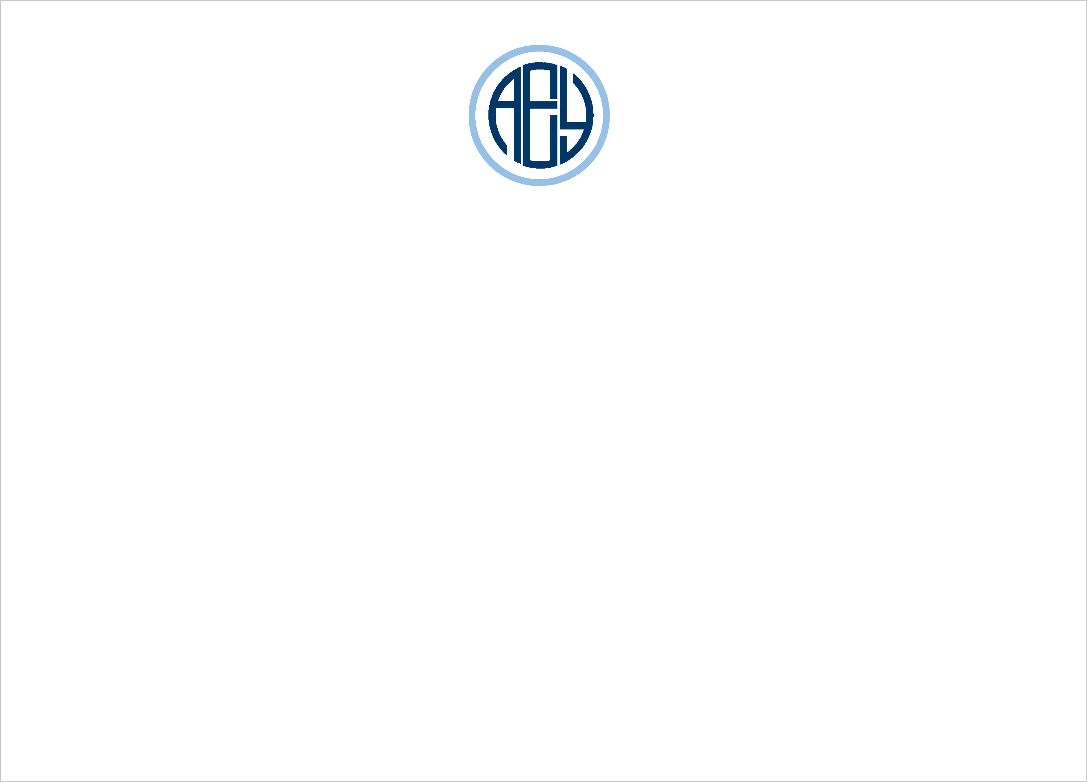 Miller Monogram Note Cards