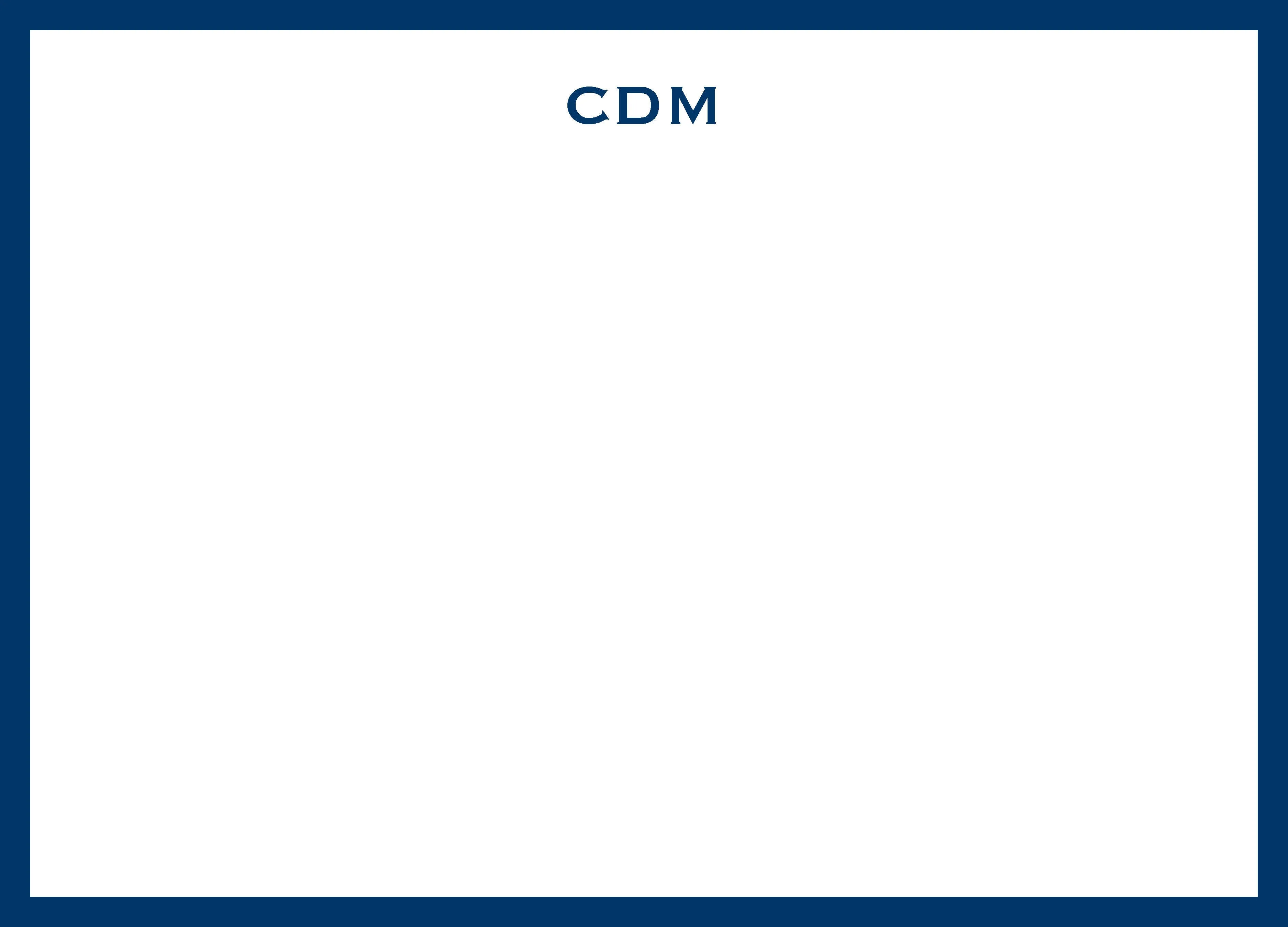 Milton Monogram Note Cards