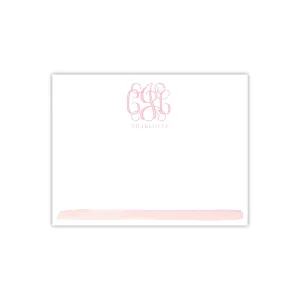 Monogram Watercolor Note Cards