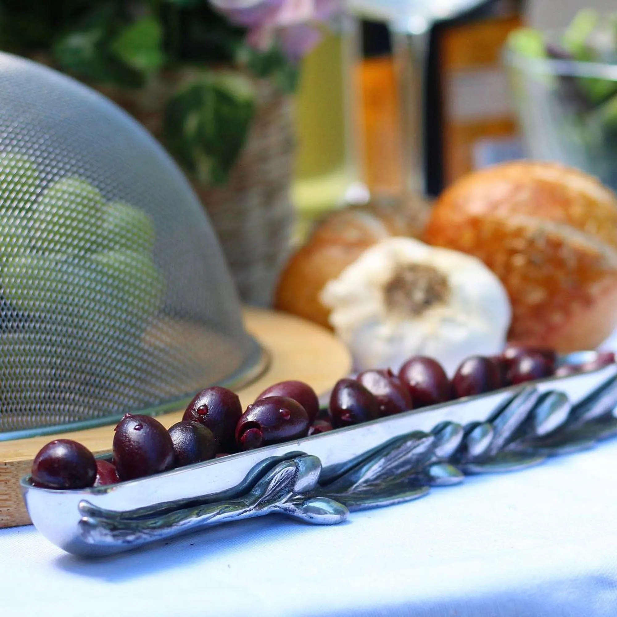 Olive Canoe Serving Tray