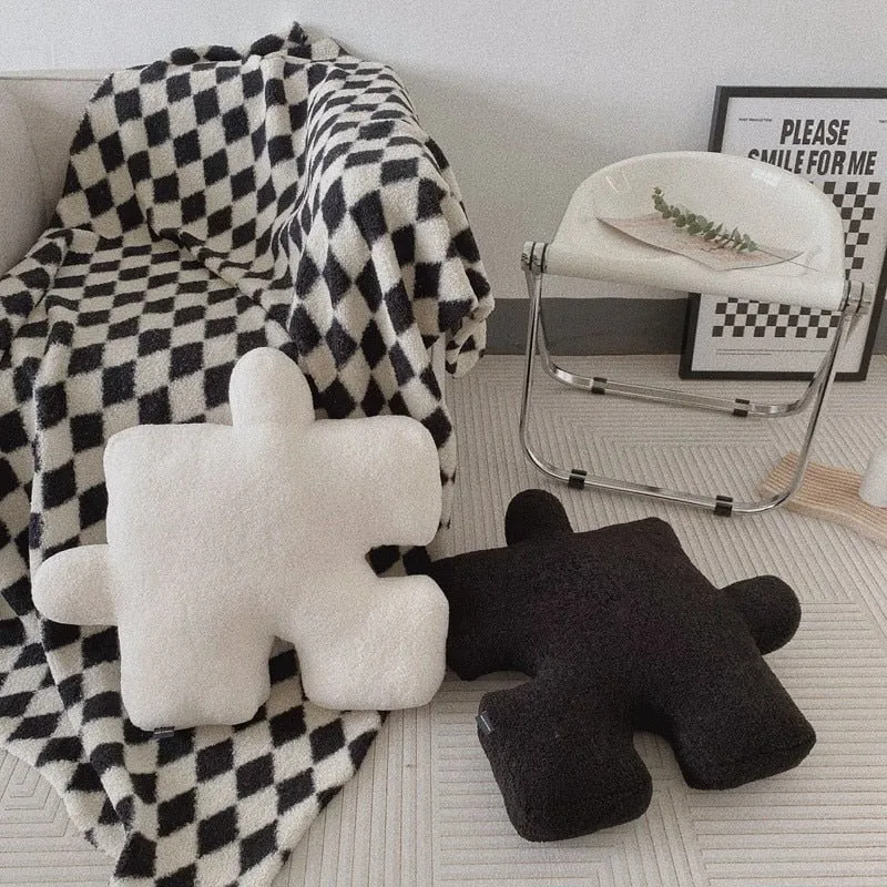 Puzzle-Shaped Pillow
