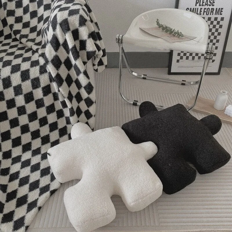 Puzzle-Shaped Pillow