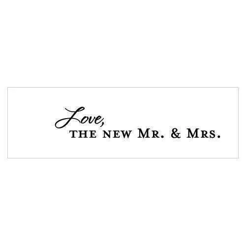 "Love, the New Mr. & Mrs." Confetti Cards Indigo Blue (Pack of 1)